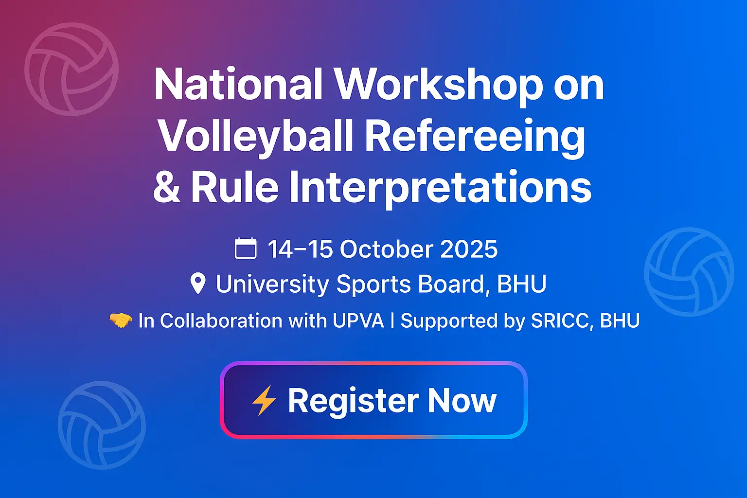 National Workshop Refereeing Rules & Interpretation